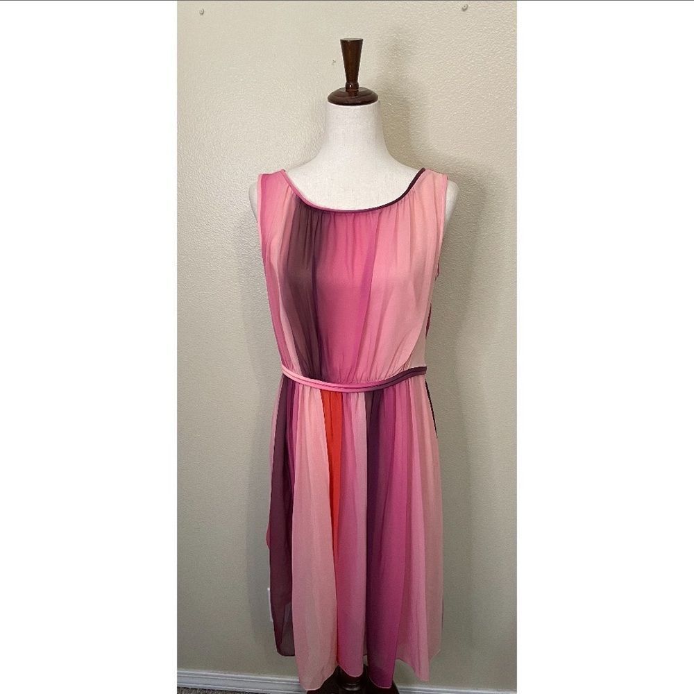 NWT Boden Maria Ombre Pink Dress Size 8